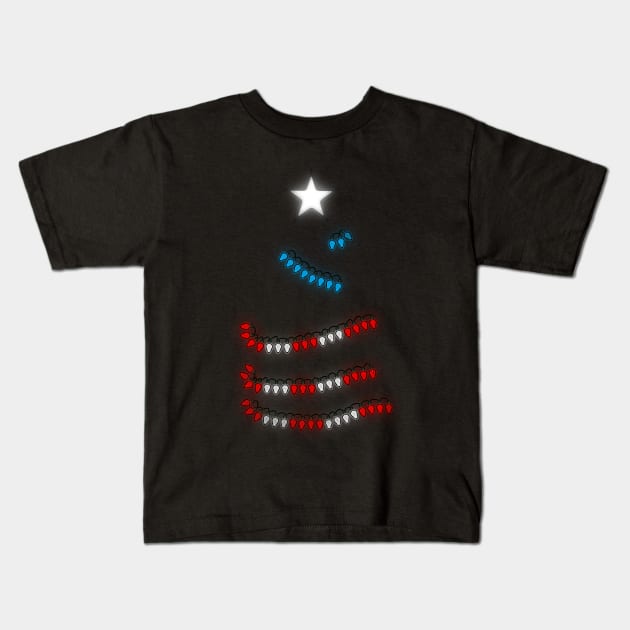Christmas Lights Puerto Rico Kids T-Shirt by SoLunAgua